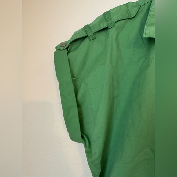 Pistola Cotton Zip-Up Avocado Green Utility Romper - Picture 8 of 12